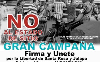 VIGILE POUR LES VICTIMES DE L’ÉTAT D’URGENCE AU GUATEMALA